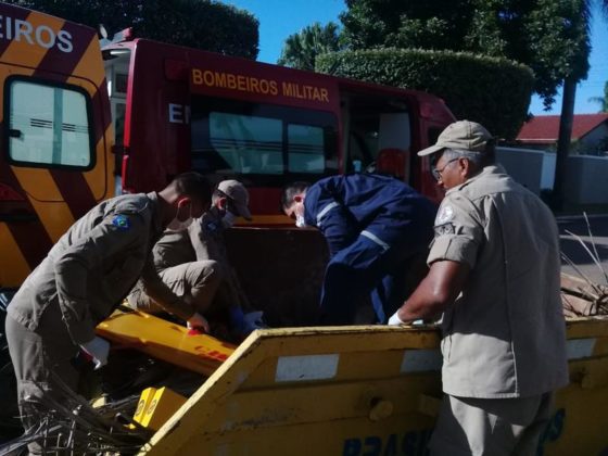 Sorriso: Motociclista é encontrado acidentado dentro de caçamba de entulhos Geral Sorriso Mato Grosso