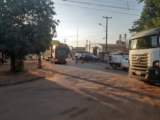 Sorriso: Rolos de algodão pegam fogo durante o transporte Sorriso Sorriso Mato Grosso