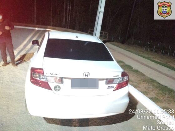 Sorriso: Guarda Municipal aborda veículo roubado Sorriso Sorriso Mato Grosso