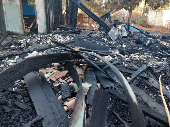 Sorriso: Casa se incedeia por duas vezes e na segunda não restou nada Sorriso Sorriso Mato Grosso