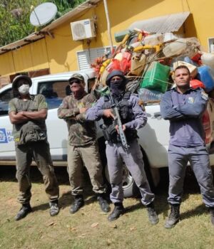 Apreensão de cevas fixas no Rio Cuiabá