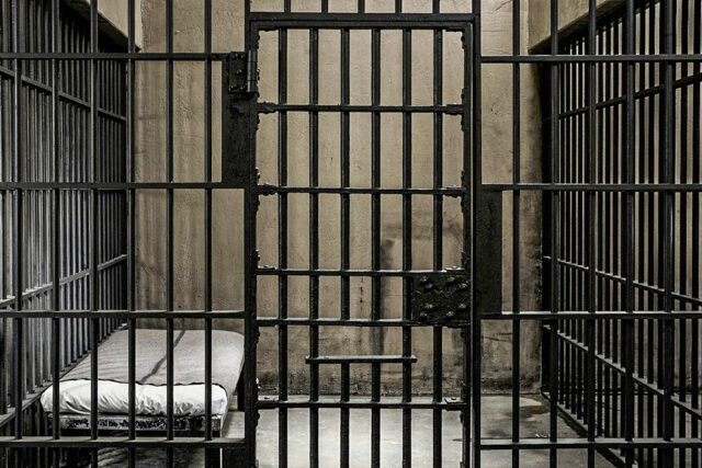 Empty prison cell