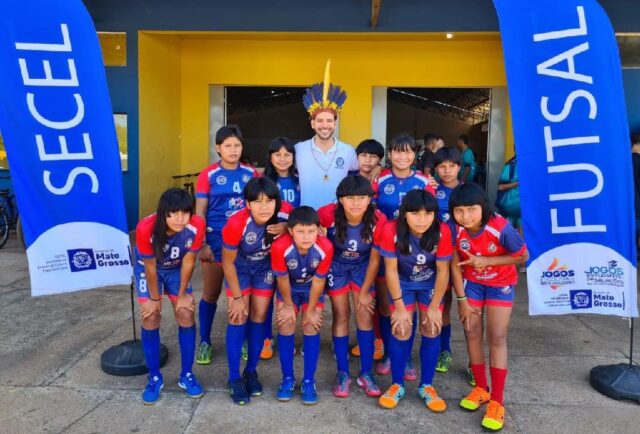 jogos regionais em Canarana_equipe indígena