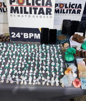 PM prende homem com mais de 200 porções de drogas no bairro Pedra 90